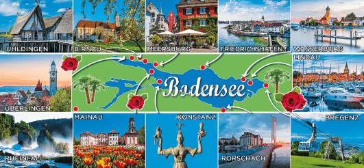HU-MG1841 BODENSEE 12-BILD MIT KARTE