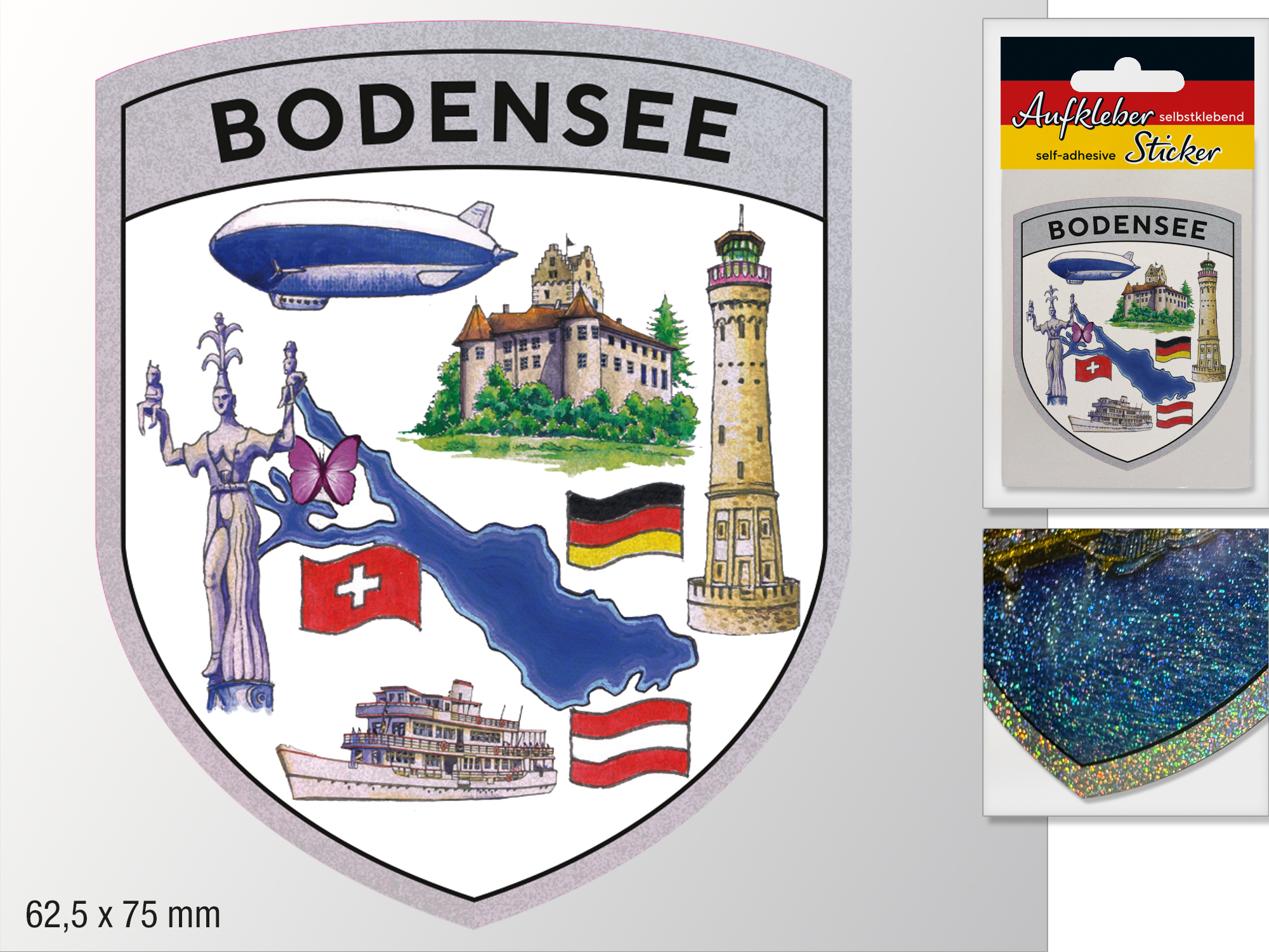 NT-2010 STICKER BODENSEE Glitzer