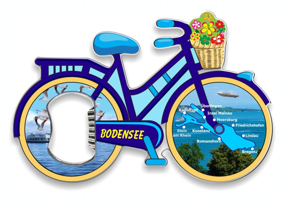 DZ-0/5412/122 METALLMAGNET �FFNER FAHRRAD, BODENSEE 100X65 MM