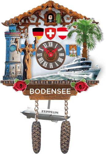 HU-KU026 BODENSEE KUCKUCKSUHR MIT UHRWERK