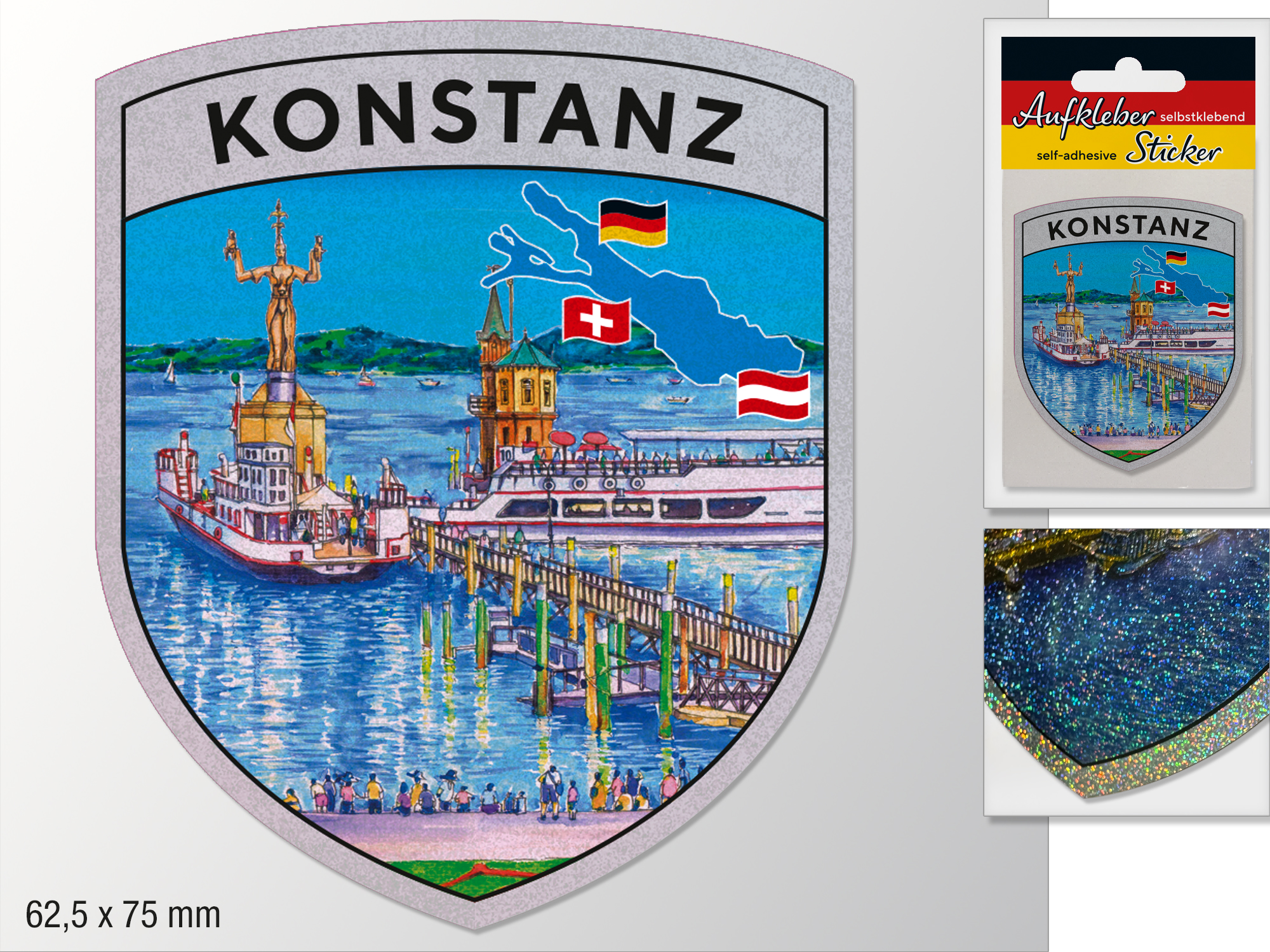 NT-2021 STICKER KONSTANZ WAPPEN GLITZER