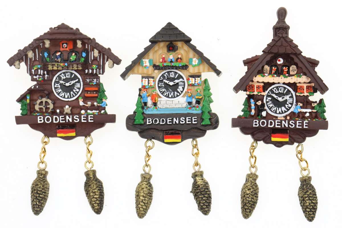 CG-6205560 MAGNET KUCKUCKSUHR BODENSEE MIT ZAPFENPENDEL