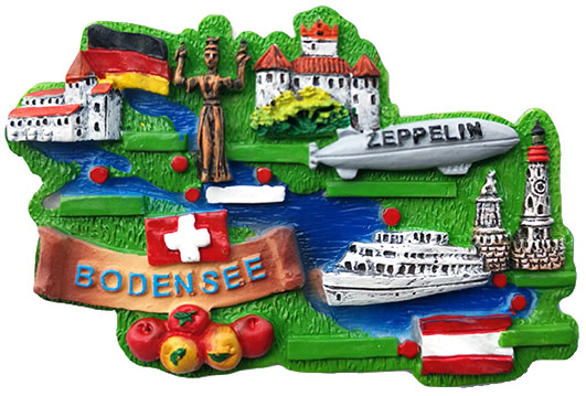 HU-PM1346 BODENSEE LANDKARTE