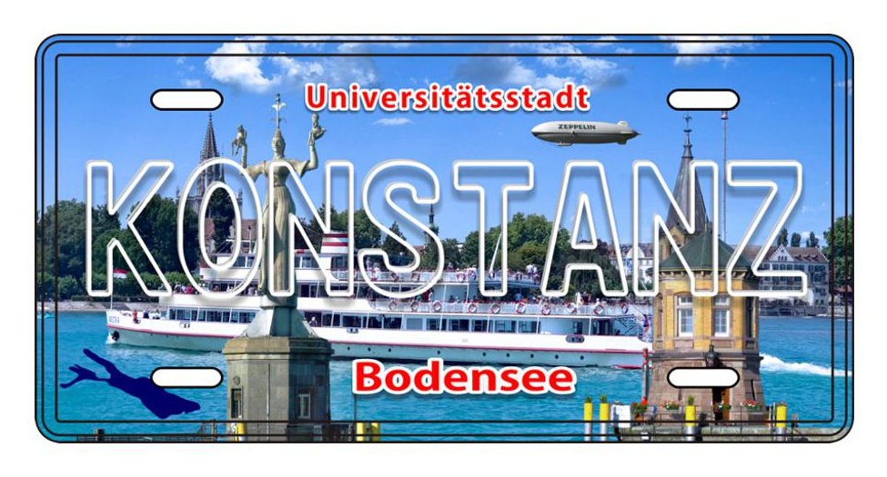 DZ-0/8436/315 Metallmagnet License Plate KN