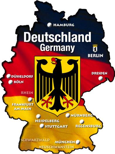 HU-MG630 Magnet Deutschland Karte
