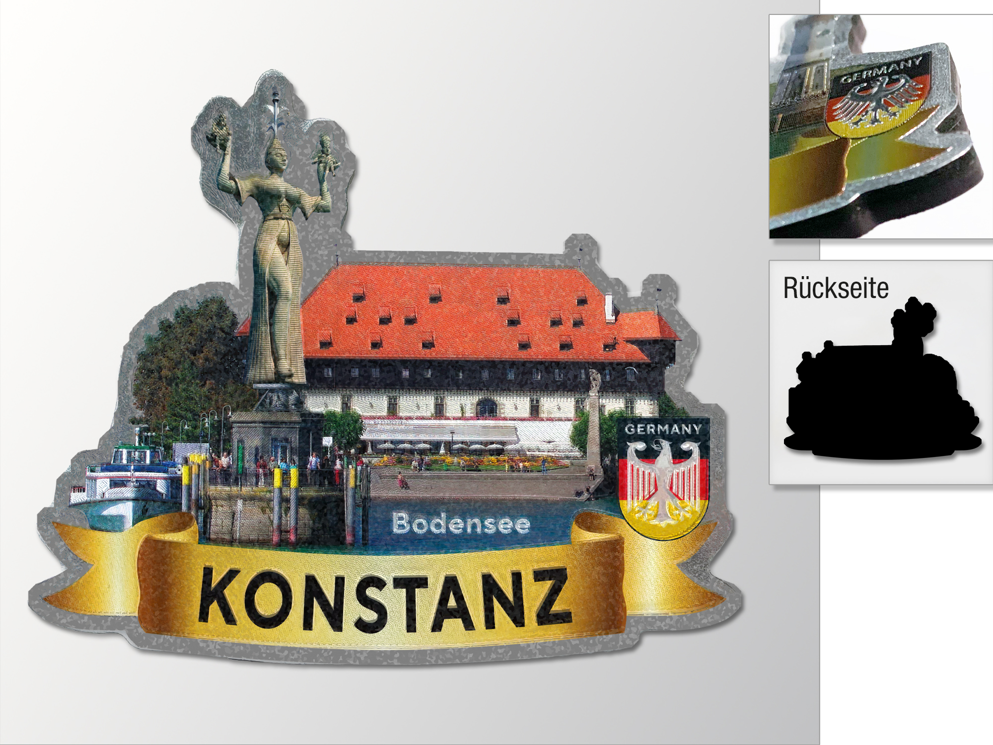NT-1890 MAGNET METALLFOLIE SILHOUTTE KONSTANZ